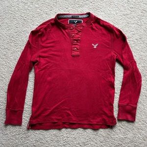 American Eagle Outfitters long sleeve Henley button shirt
